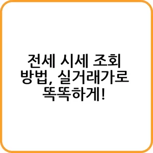 전세 시세 조회 플랫폼