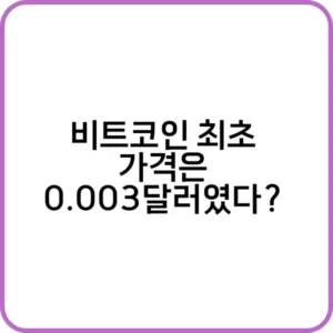 비트코인 가격 변천사